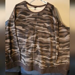 Camouflage Pattern womens sweatshirt